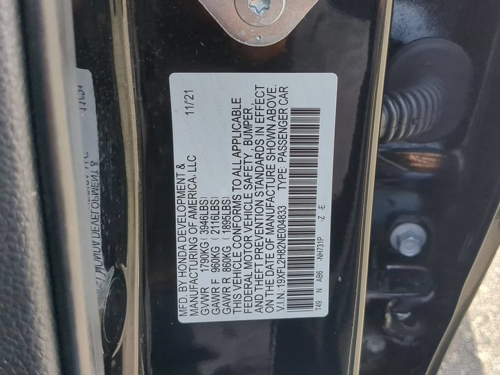 2022 Honda Civic Hatchback Sport