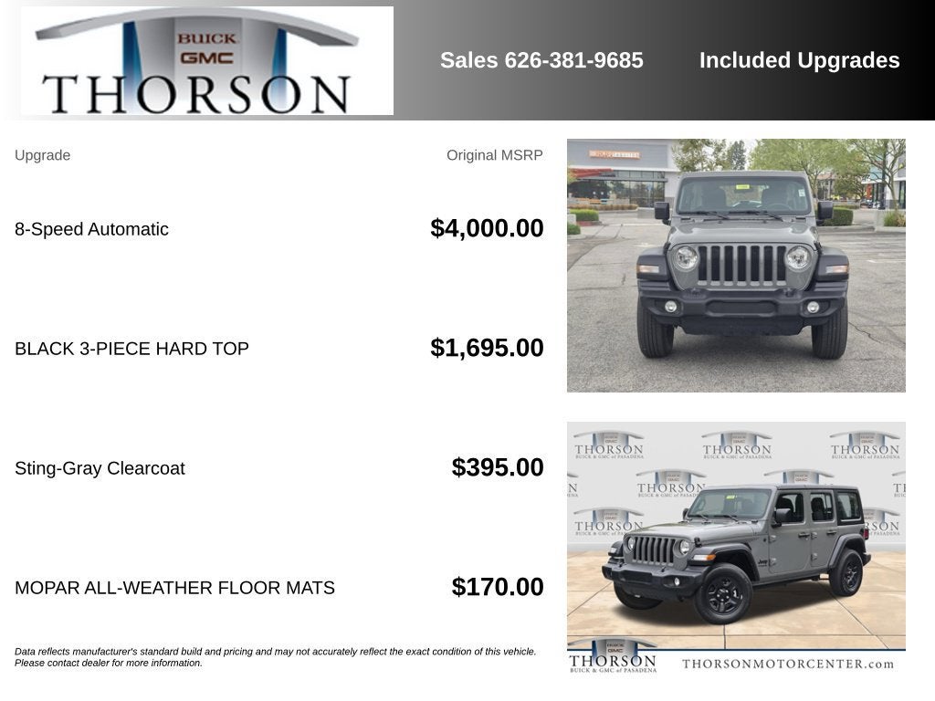 2022 Jeep Wrangler Unlimited Sport