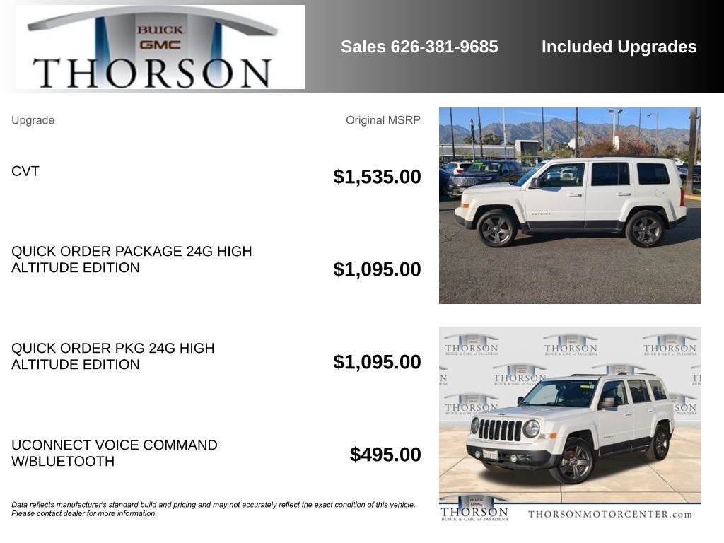 2015 Jeep Patriot High Altitude Edition