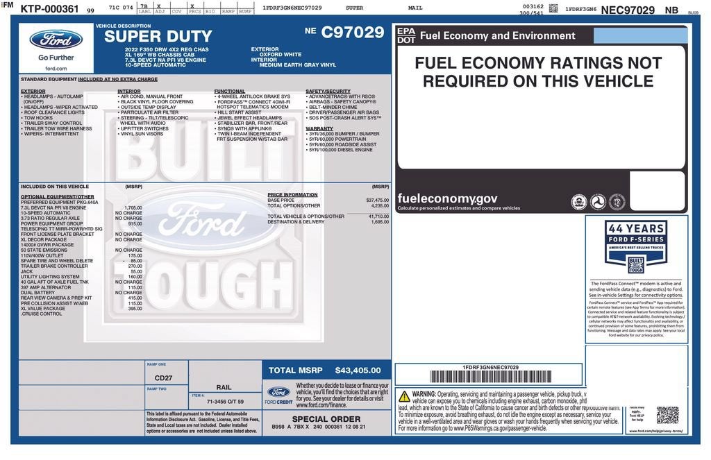 2022 Ford Super Duty F-350 DRW XL