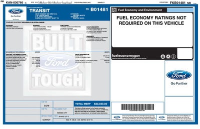 2015 Ford Transit Cutaway Base