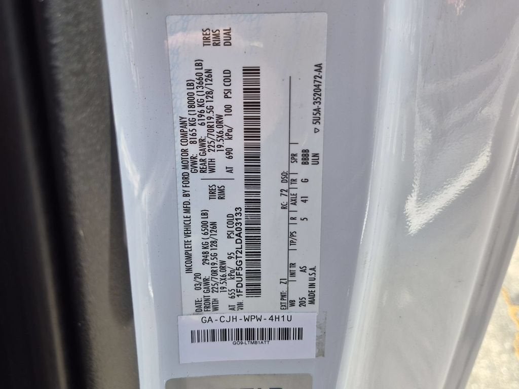 2020 Ford Super Duty F-550 DRW XL
