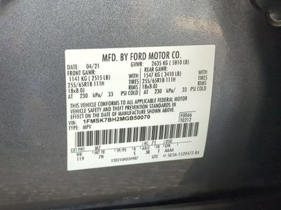 2021 Ford Explorer Base