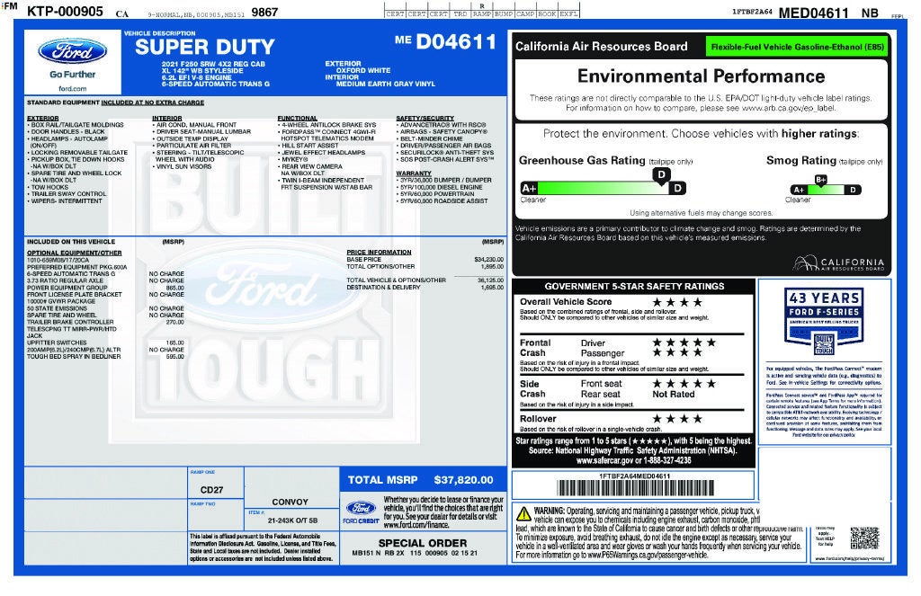 2021 Ford Super Duty F-250 SRW XL