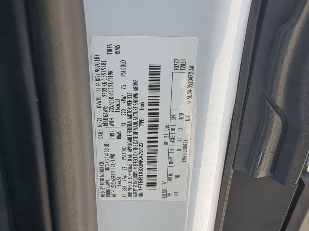 2021 Ford Transit Cargo Van T-250 HI RF RWD