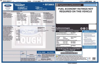 2020 Ford Transit Cargo Van T-350 CARG MD RF