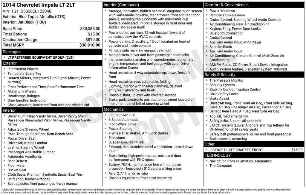 2014 Chevrolet Impala LT