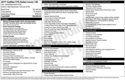 2017 Cadillac CTS Luxury RWD