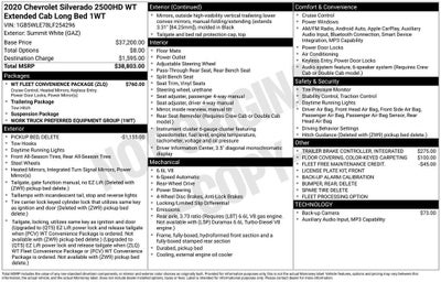 2020 Chevrolet Silverado 2500 HD Work Truck