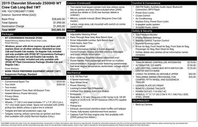 2019 Chevrolet Silverado 2500 HD Work Truck