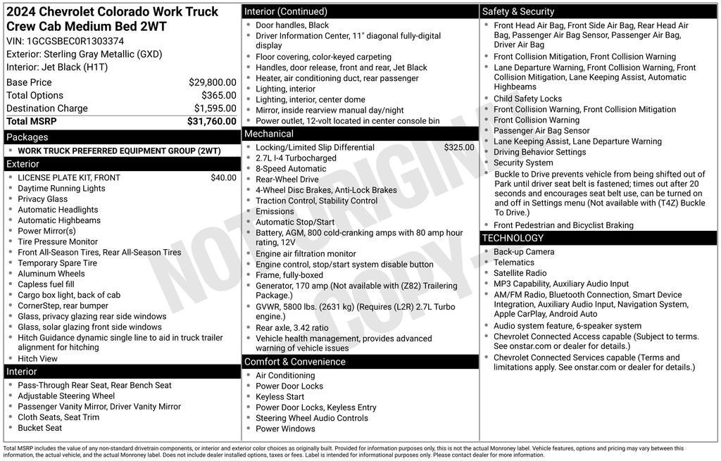 2024 Chevrolet Colorado WT