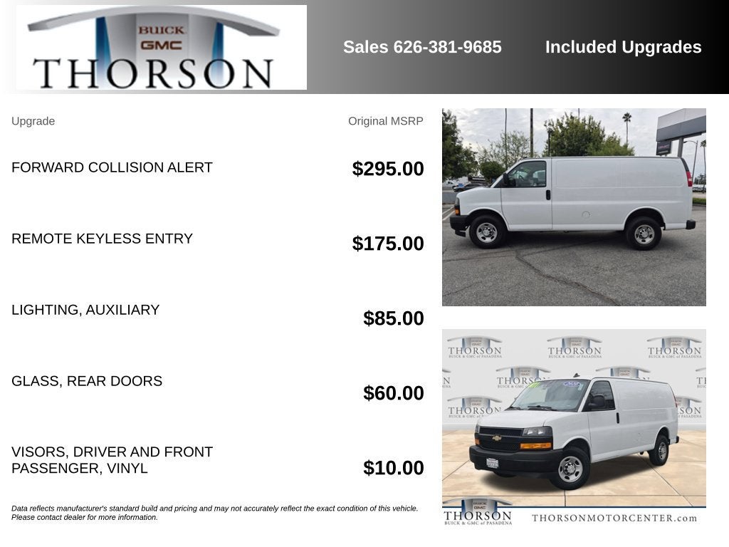 2020 Chevrolet Express Cargo 2500 RWD 2500 135"