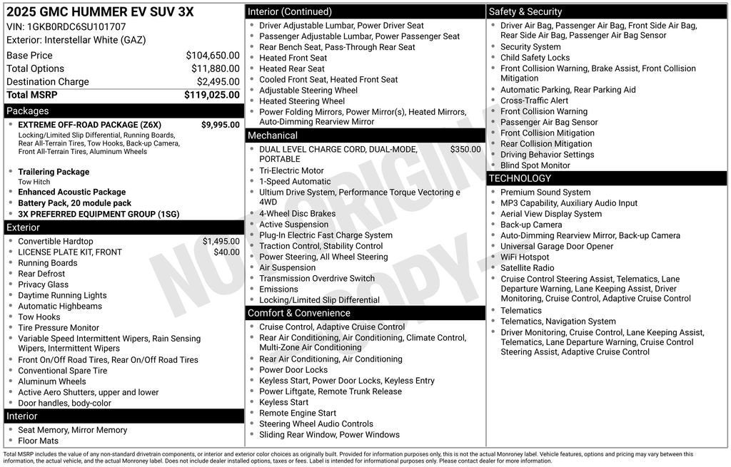 2025 GMC HUMMER EV SUV 3X