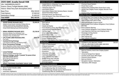 2025 GMC Acadia Denali