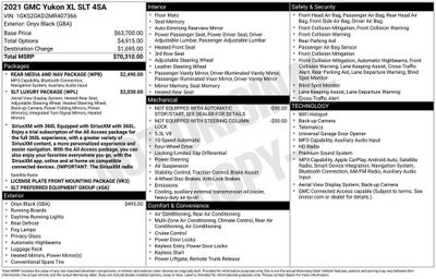 2021 GMC Yukon XL SLT