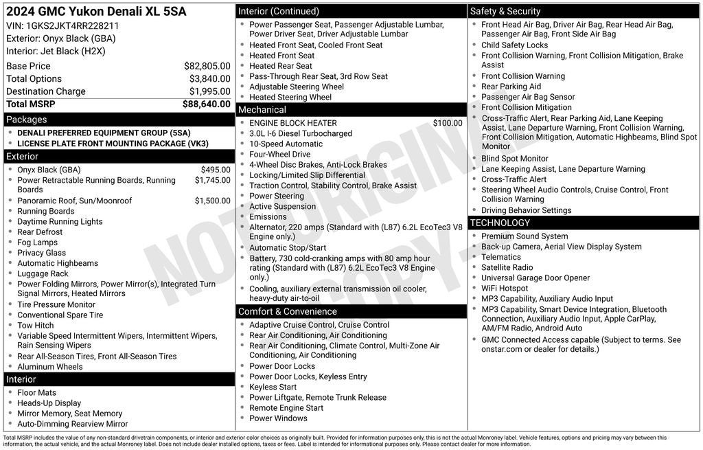 2024 GMC Yukon XL Denali