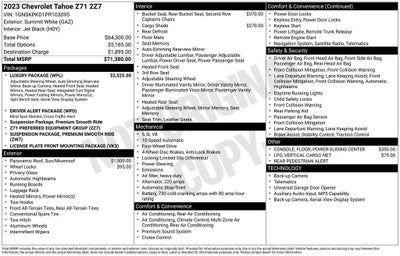 2023 Chevrolet Tahoe Z71