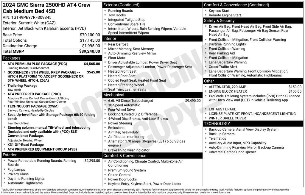 2024 GMC Sierra 2500 HD AT4