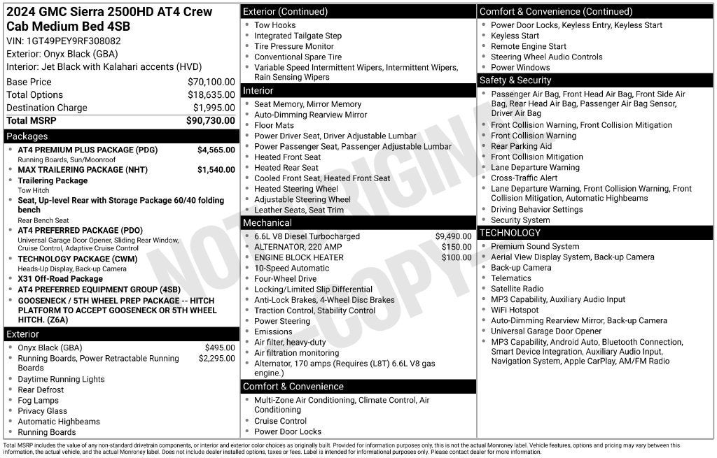 2024 GMC Sierra 2500 HD AT4