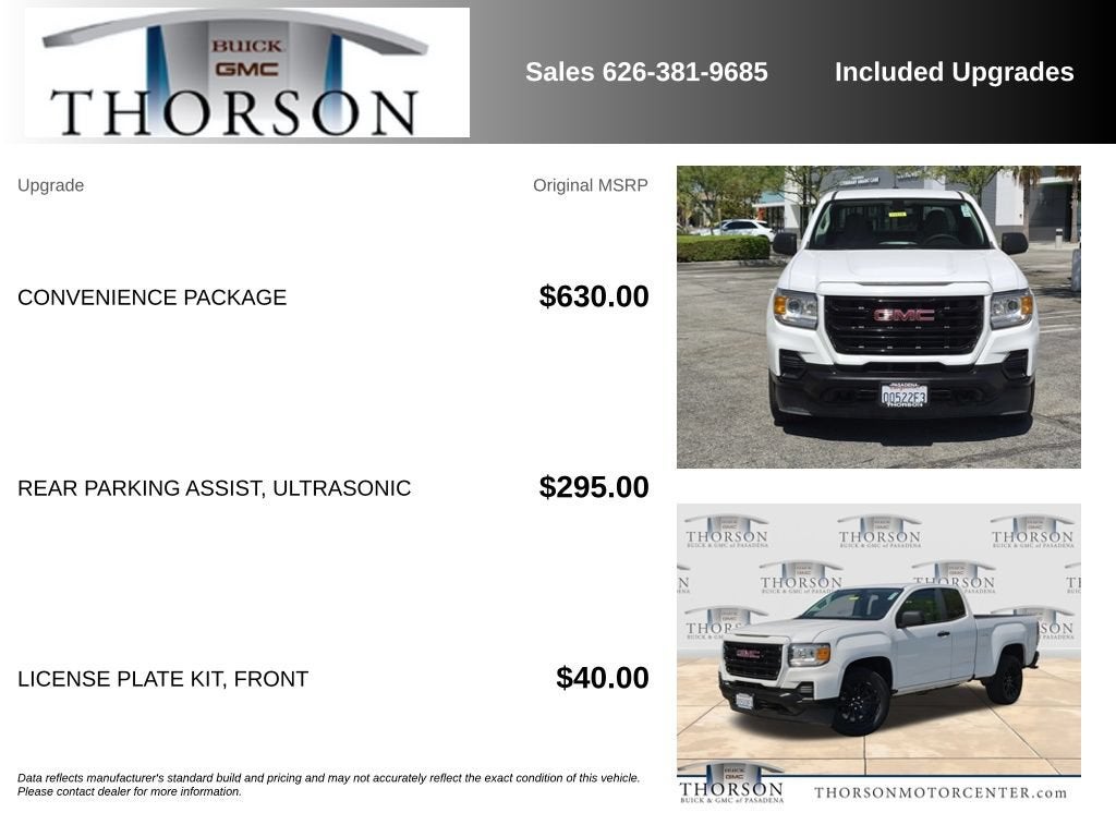 2021 GMC Canyon 2WD Elevation Standard