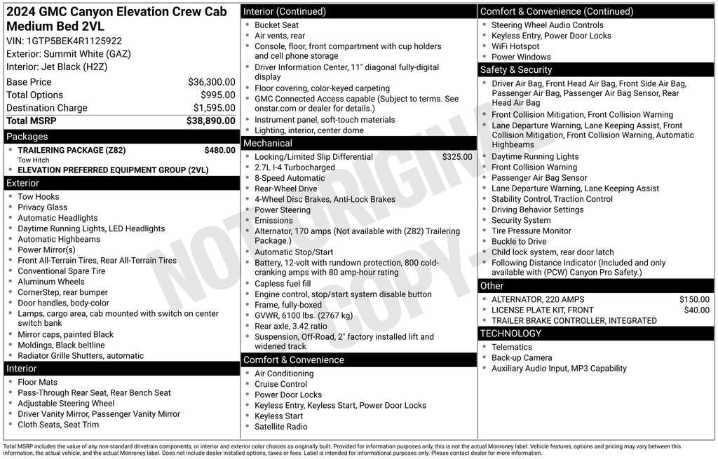 2024 GMC Canyon Elevation