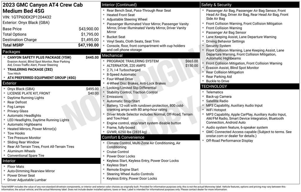 2023 GMC Canyon AT4