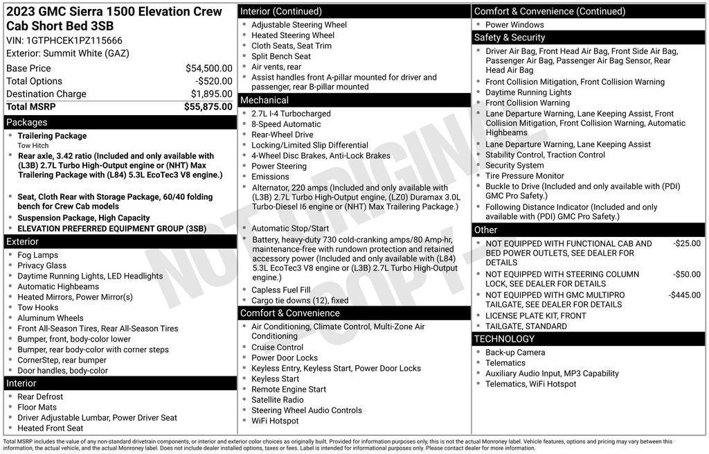 2023 GMC Sierra 1500 Elevation