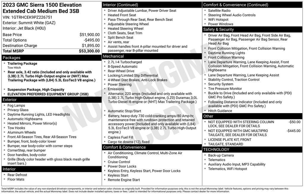 2023 GMC Sierra 1500 Elevation