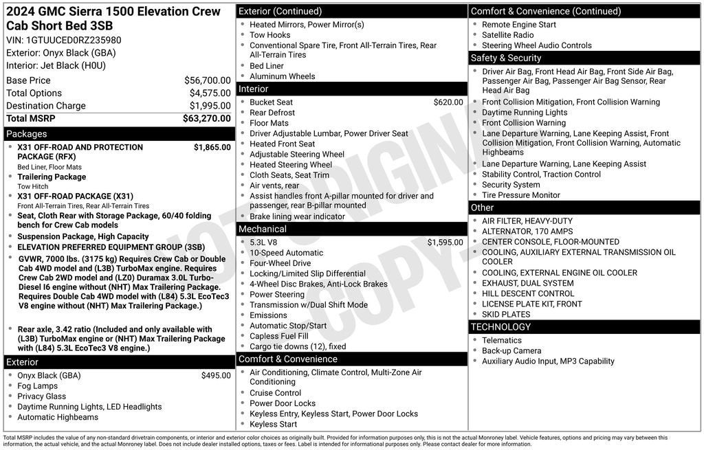 2024 GMC Sierra 1500 Elevation