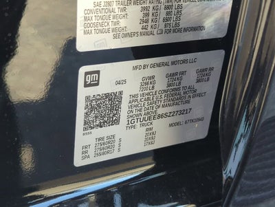 2025 GMC Sierra 1500 AT4