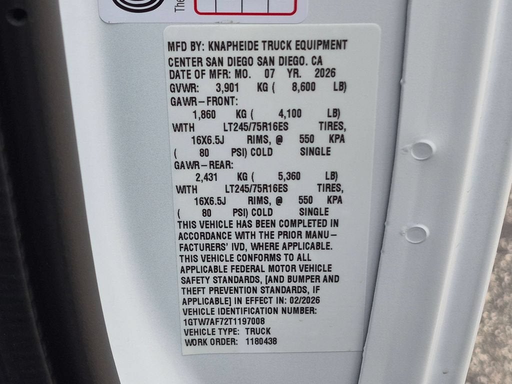 2026 GMC Savana Cargo Work Van