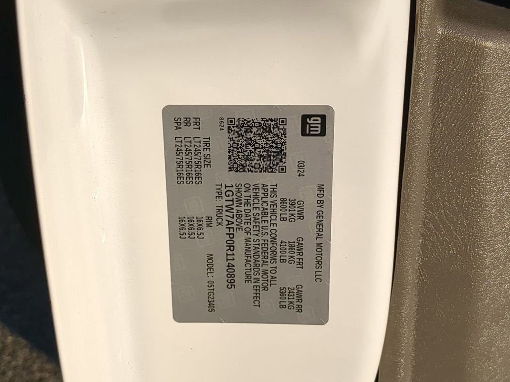 2024 GMC Savana Cargo 2500 Work Van