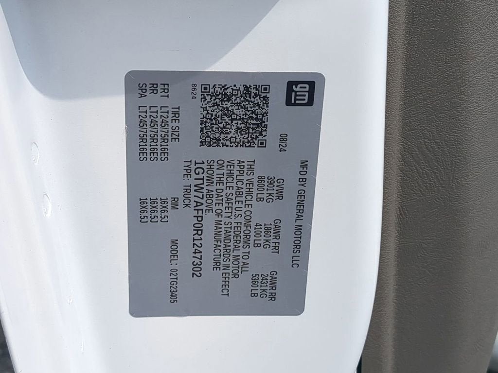 2024 GMC Savana Cargo 2500 Work Van