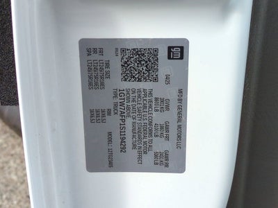 2025 GMC Savana Cargo 2500 Work Van