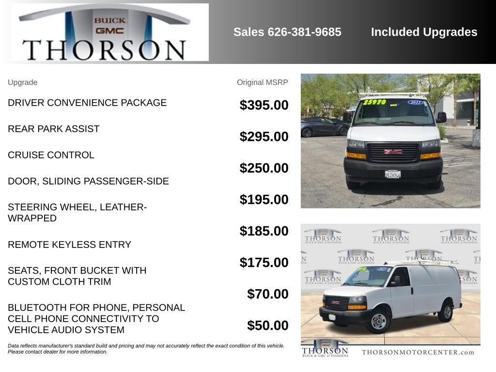 2023 GMC Savana Cargo 2500 1WT