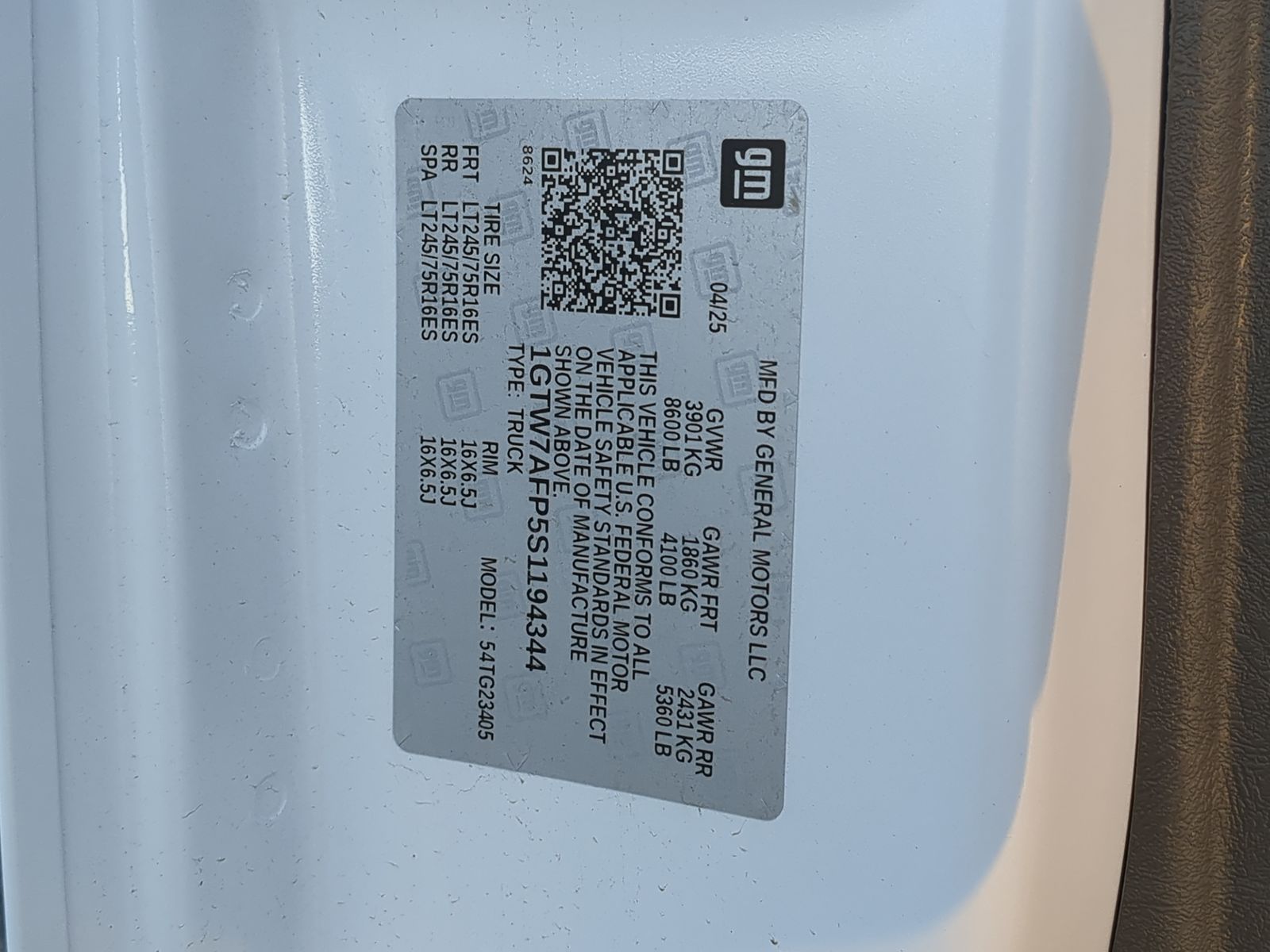 2025 GMC Savana Cargo 2500 Work Van