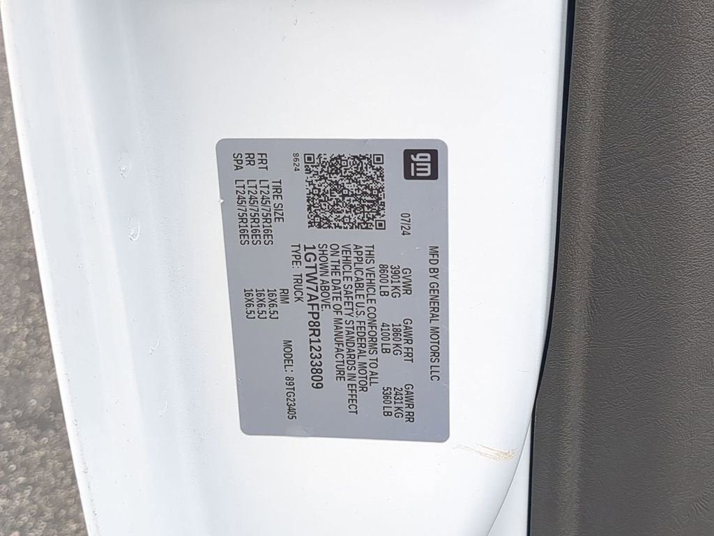 2024 GMC Savana Cargo 2500 Work Van