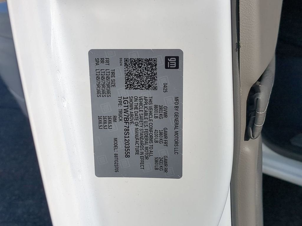 2025 GMC Savana Cargo 2500 Work Van