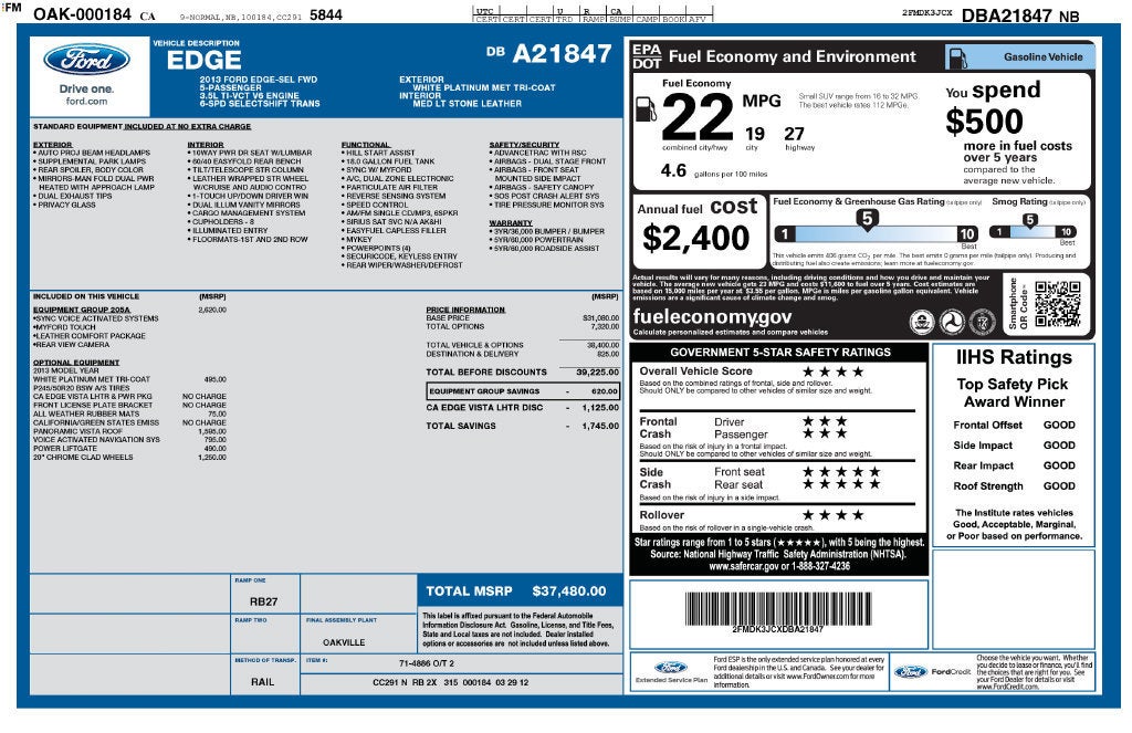 2013 Ford Edge SEL