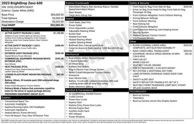 2023 BrightDrop Zevo 600 EJY