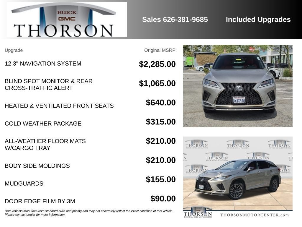 2020 Lexus RX RX 350 F SPORT