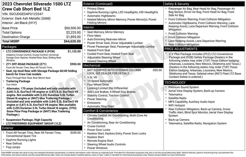 2023 Chevrolet Silverado 1500 LTZ