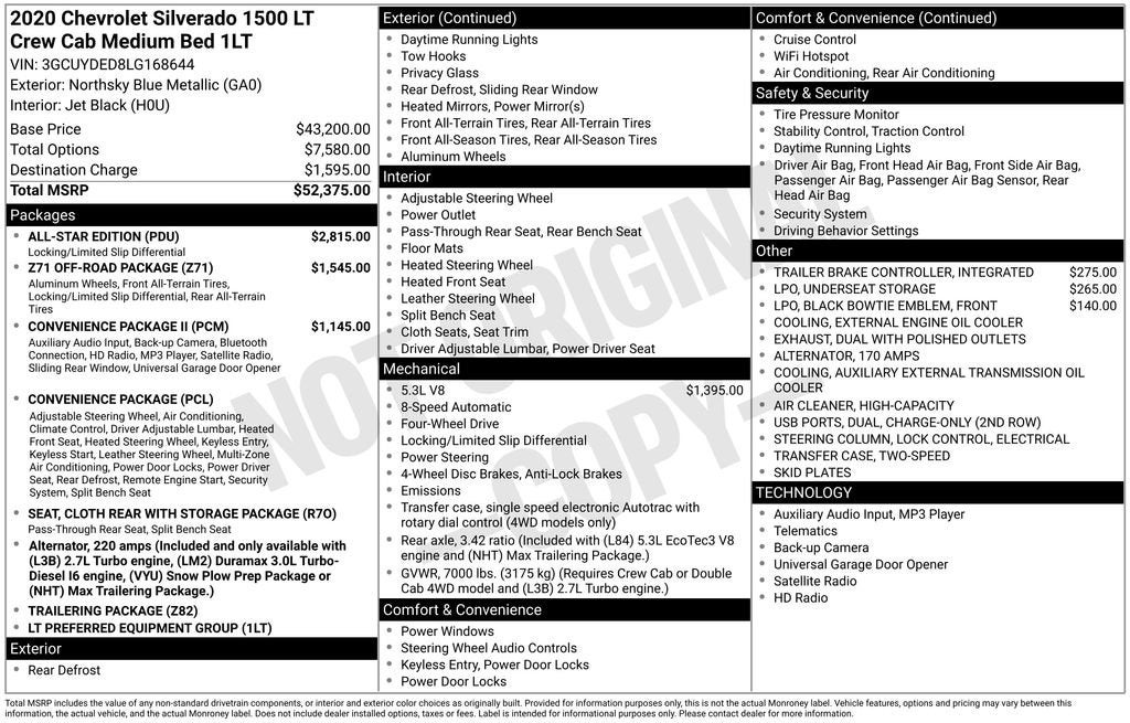 2020 Chevrolet Silverado 1500 LT