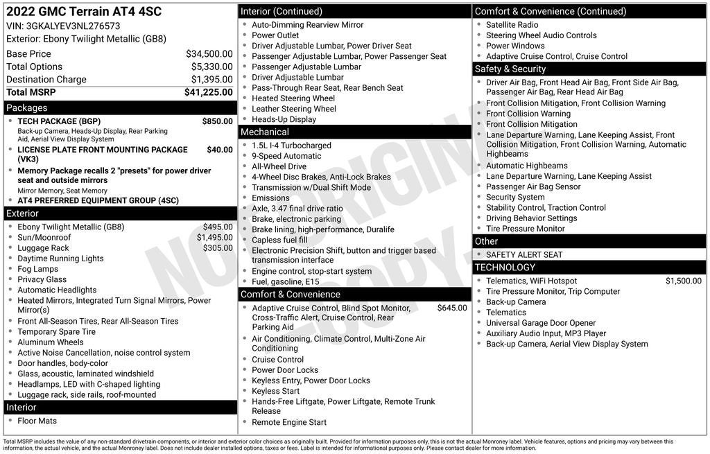 2022 GMC Terrain AT4