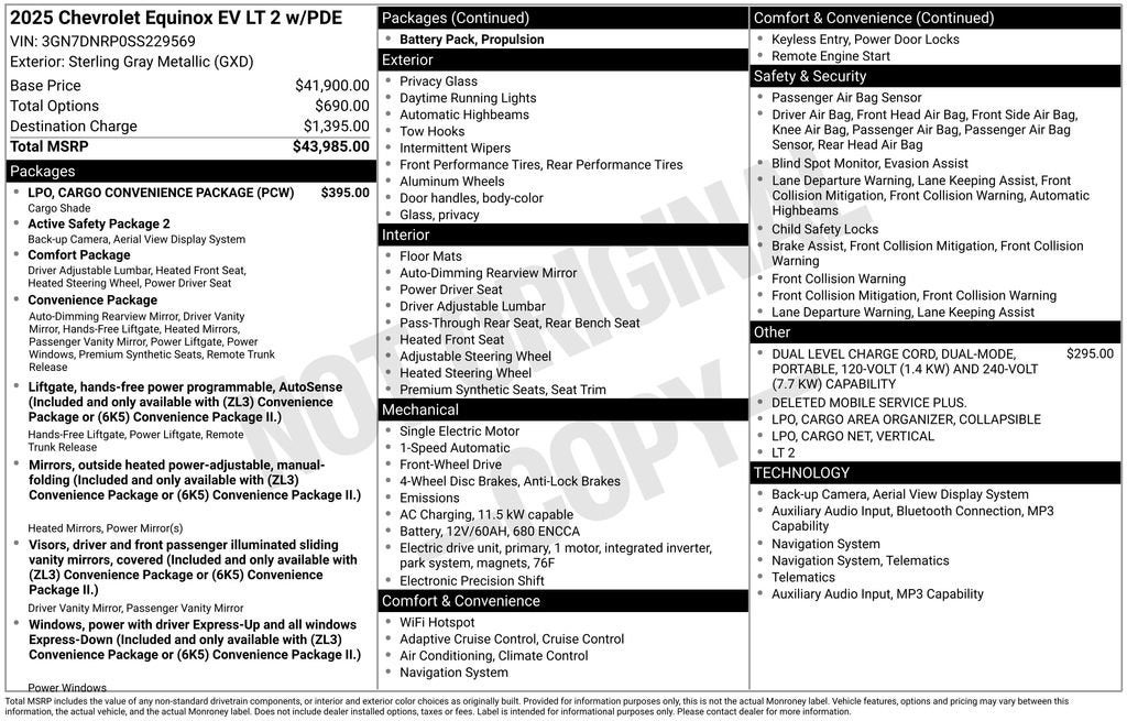 2025 Chevrolet Equinox EV LT