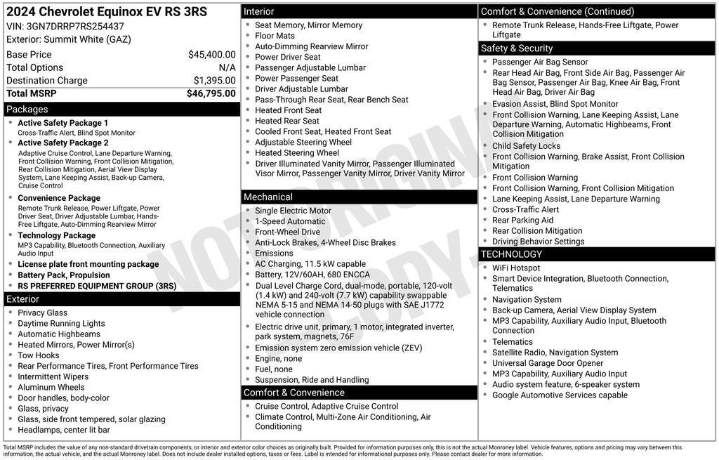 2024 Chevrolet Equinox EV 3RS