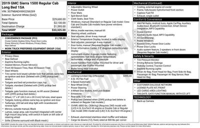 2019 GMC Sierra 1500 2WD REG CAB 140