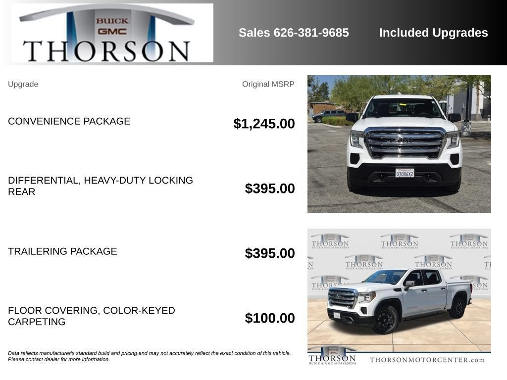 2019 GMC Sierra 1500 WHITE