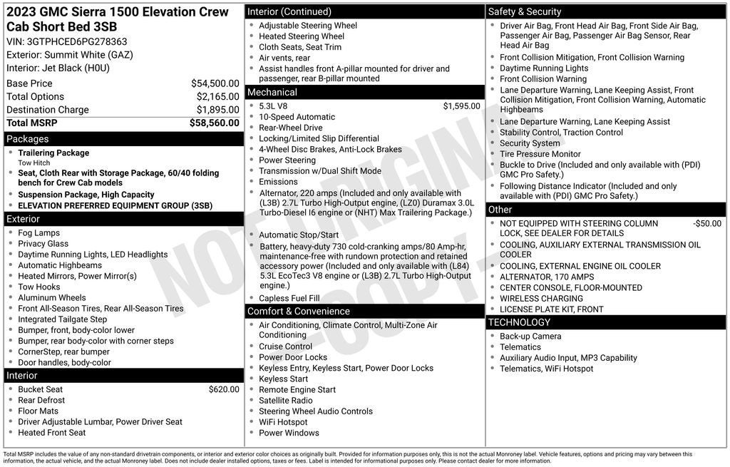 2023 GMC Sierra 1500 Elevation
