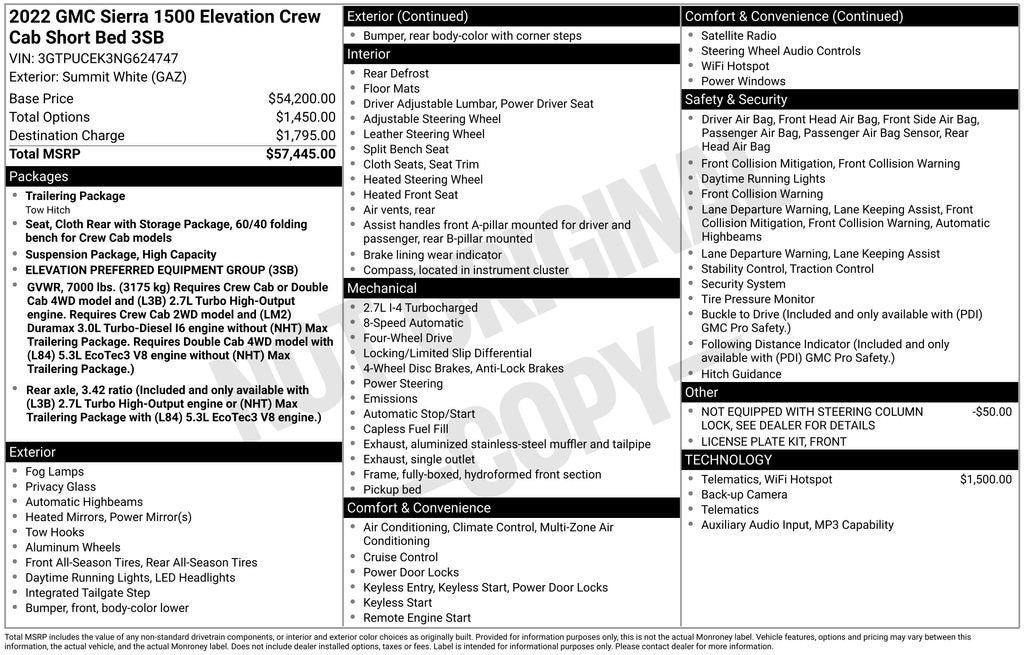 2022 GMC Sierra 1500 Elevation